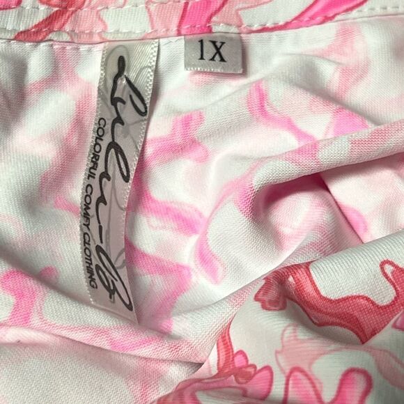 NWOT Lulu B Quarter Zip Dress Sleeveless Pink Coral Sz 1X - Picture 6 of 6